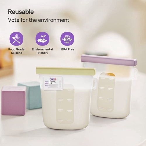 Bolsas De Almacenamiento De Leche Materna Reutilizables 240