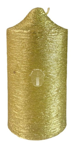 Cirio O Velon De 8 Cm Alto X 4,5 Diametro Dorado