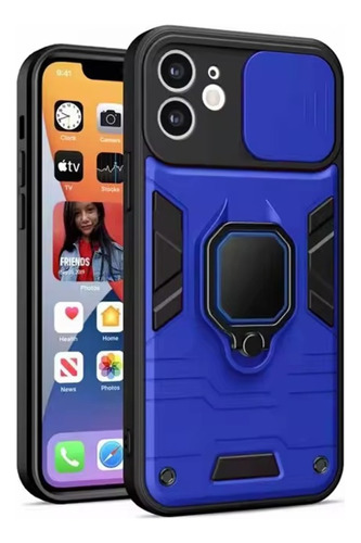 Funda Para Xiaomi Redmi 9 New Robot Azul + Protector Cam