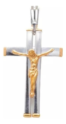Cristo En La Cruz En 2 Oros De 14 Kilates 