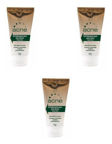  Gel Hidratante Acne 3 Unidades