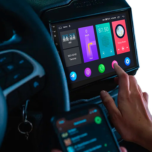 Central Multimídia Carplay E Android Auto 10p Com Gps Wifi