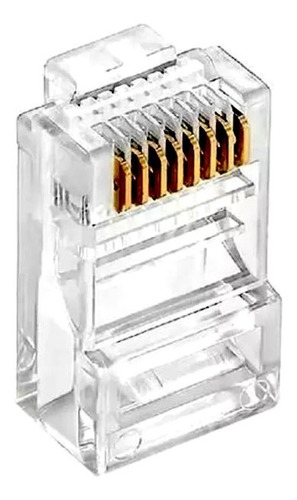 Plug Conector Rj45 Para Cable Red Utp Cat 5e 100 Piezas