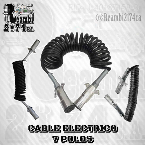 Cable Electrico 7 Polos Para Bateas Chutos