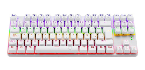 Imagen 7 de 10 de Combo Teclado Y Mouse T-dagger T-tgs005w Advance Force White