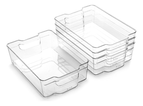 Bino - 4 Cubos De Almacenamiento Apilables De Plastico, Orga