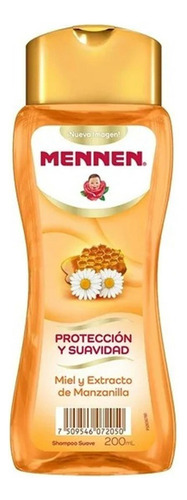 6 Pzas Shampoo Mennen Protección Y Suavidad Miel Y Extracto