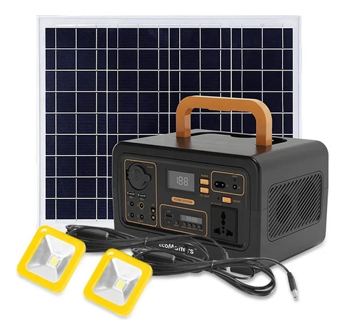 Kit Solar Portátil 220v + Arrancador