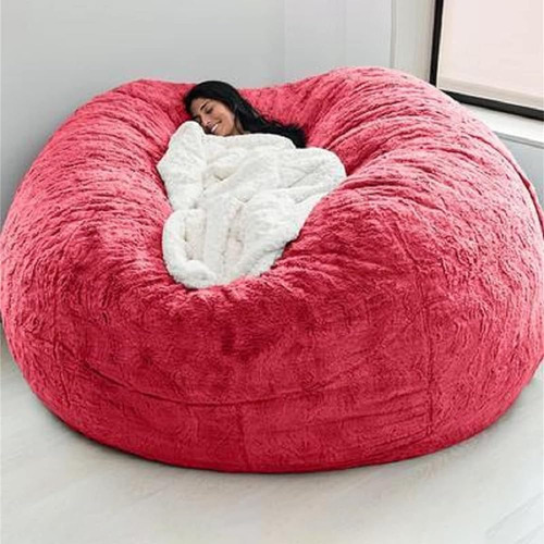 Funda De Sillón De Puf De Piel Gigante Para Niños Adultos, (