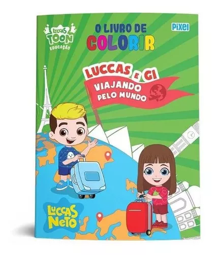 Kit Colorir Luccas E Gi Nas Férias + colorir Os Aventureiros