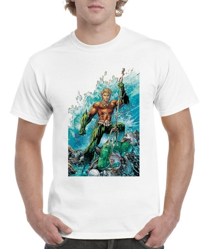 Playeras De Superheroes Aquaman Vs Linterna Verde !!