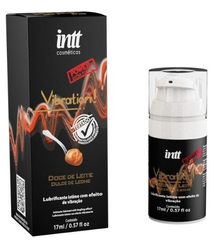 Vibration Gel Intt 17g Gel Excitante Que Vibra Doce De Leite