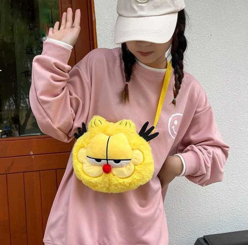 Bolso Felpa Niña Garfield Bolsa