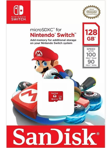 Imagen 5 de 5 de Memoria Sandisk Micro Sd 128gb Para Nintendo Switch Sdsqxao