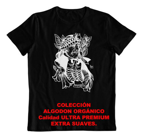 Polera - Dtf - Algodon Organico - Icono Mapuche Chile