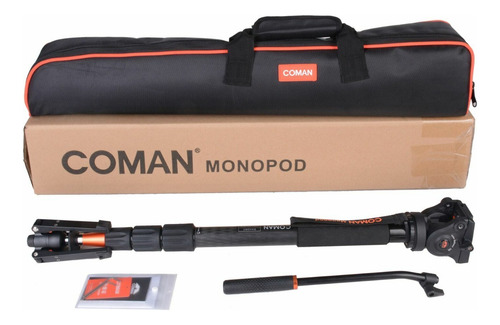Monopie Coman Dx428cq5s Fibra De Carbon Cabezal Fluido 183cm