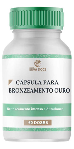 Capsula Bronzeamento Ouro 60 Capsulas