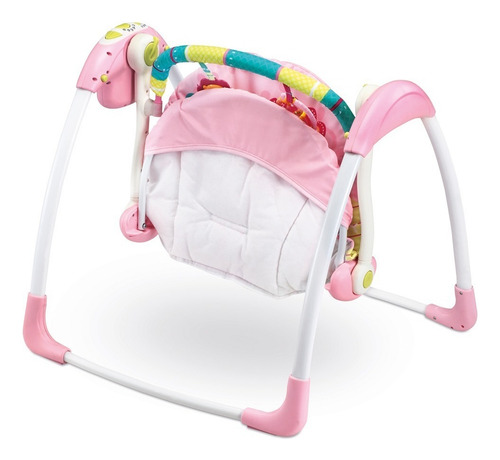 Cadeira De Descanço Mastela Automatica Até 11kg - Rosaleão Cor Rosa Leão
