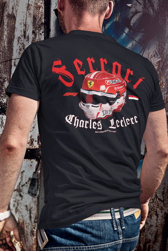 Playera Charles Leclerc Ferrari Formula 1 Helmet