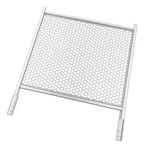 Comprar Grelha Tela Moeda Inox 54x43cm P\u002F Churrascos Cabo Alumínio