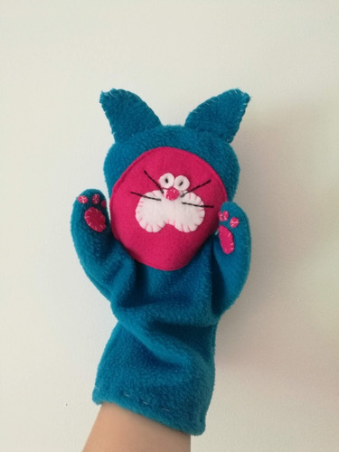 Titere Gato Elaborado A Mano Con Telas Hipoalergenicas