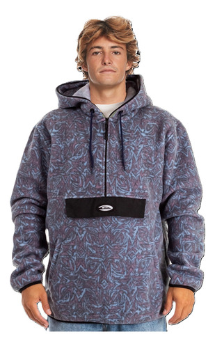 Buzo Quiksilver Saturn Polar Half Zip Medio Cierre Importado