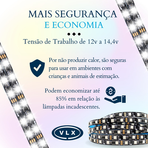 Kit 60 Fita Led Ws2811 5m Endereçavel 300 L+ Controladora