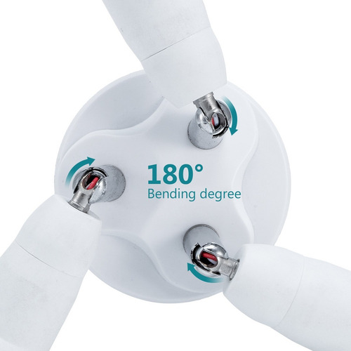 Jackyled 3 En 1 Luz Del Divisor Del Zócalo E26 E27 Adaptador