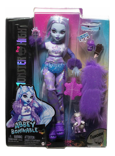 Monster High Abbey Bominable G3 Con Mascota Y Accesorios