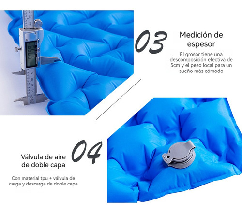 Colchoneta Para Dormir Colchón Portátil Doble Para Acampar
