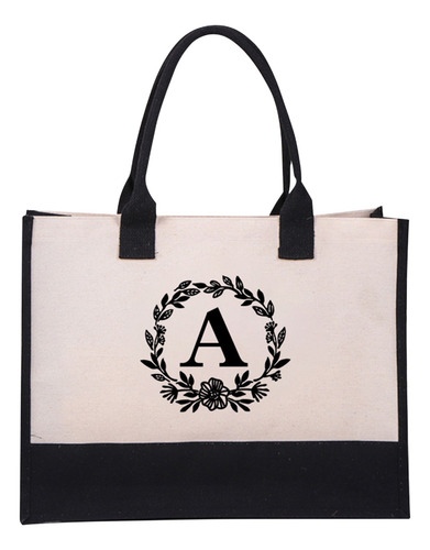 Bolso De Lona De Moda Para Mujer, Bolsa De Playa De Algodón