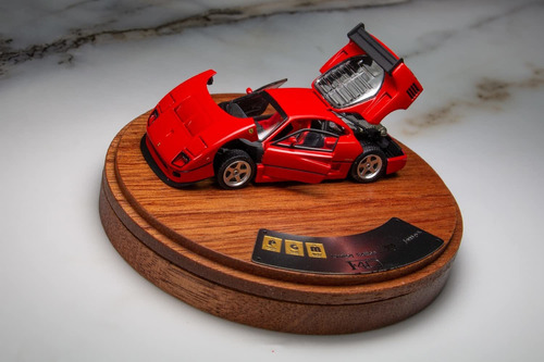 Lb Funciona Pgm 1 64 Modelo Auto Ferrari F40 Rojo Base