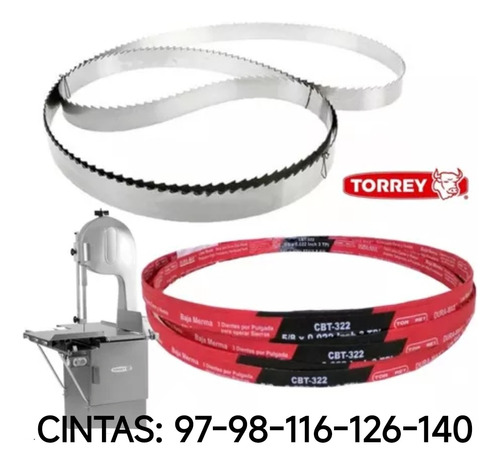 Cintas Para Sierras Carnicería Corte D Carne Y Hueso Torrey 