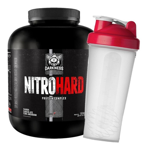 Nitro Hard 1,8kg Darkness Integralmedica + Coqueteleira Dk