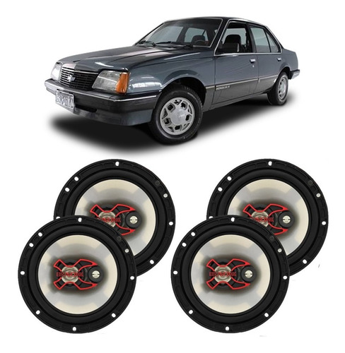 Auto Falante Gm Monza 1985 A 1996 Bravox 200w Rms 4 Portas