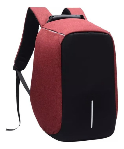 Bolso Mochila Morral Antirobo Con Puerto Usb Carga Colores