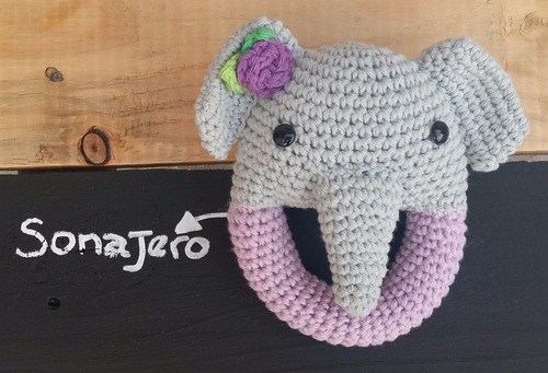 Sonajero Tejido A Crochet Animalito