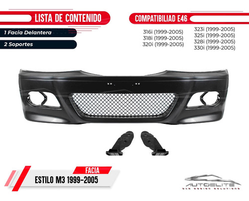 Imagen 8 de 10 de Facia Delantera Bmw Serie 3 E46 4 Ptas Tipo M3 1999-2005