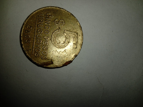 Moneda De 5 Pesos Chilenos Año2001