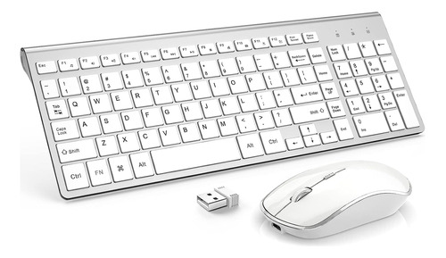 Mouse J Joyaccess, En Color Ámbrico/con Teclado/blanco/recar