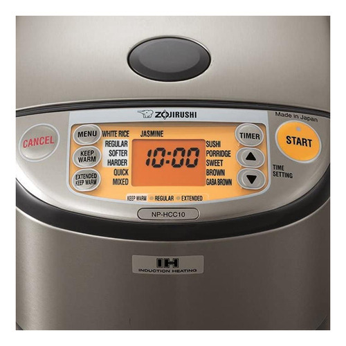 Panela De Arroz Zojirushi Nphcc18xh 110v Made In Japan Cor Cinza-escuro Frequência 60