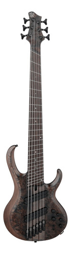 Contrabajo Ibanez BTB806ms Multiscale Workshop Series 6c, acabado corporal, color mate, gris transparente, plano, orientación de la mano derecha, número de cuerdas: 6