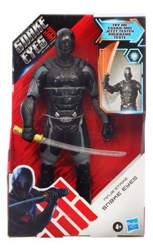 Figura G.i. Joe Ninja Strike Snake Eyes Con Luz Hasbro