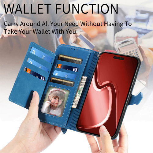 Funda Para Teléfono Oppo A18 A17 A16 A15 A12 Funda De Piel Tipo Cartera