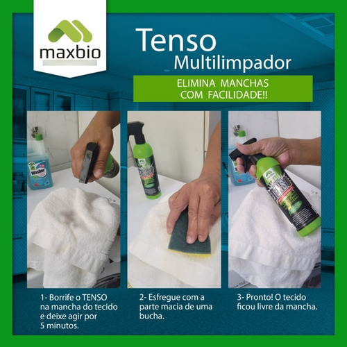 Limpador Multiuso Tenso Paredes Pisos Maxbio Limpeza Pesada