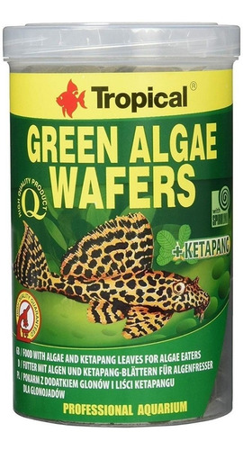 Tropical Alimento Vegetal Green Algae Wafers 45g Peces Fondo