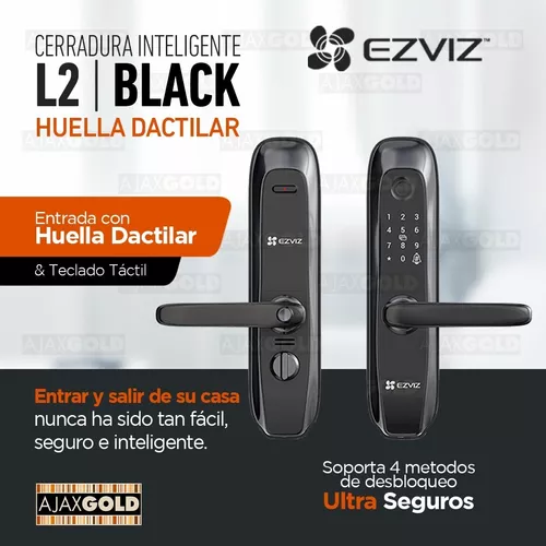 CERRADURA INTELIGENTE C/TECLADO Y HUELLA L2S