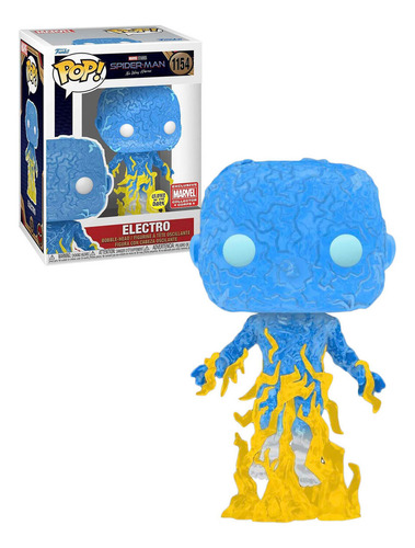 Funko Pop! Electro 1154 Glow Collector Corps Spider-man Nwh