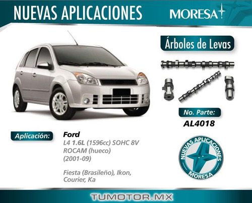 Arbol Levas Hueco Ford Fiesta Ikon Courier Ka 1.6l Sohc 8v 0