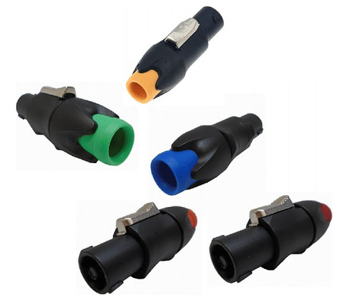 Plug Macho Compatible Con Speakon Neutrik 12 Piezas